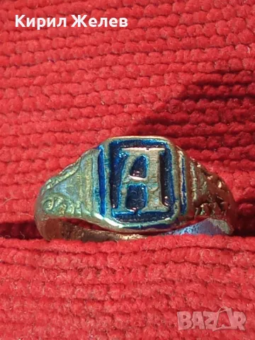 СТАРИНЕН САЧАНЕН ПРЪСТЕН с БУКВА МОНОГРАМ - А Ръчна ИЗРАБОТКА САЧАН За КОЛЕКЦИЯ 42665, снимка 11 - Антикварни и старинни предмети - 47131708