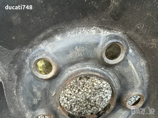 4бр. железни джанти 16" 5х112 с гуми 205/55/16 - VW, Audi, Seat, Skoda - VAG, снимка 2 - Гуми и джанти - 54127738