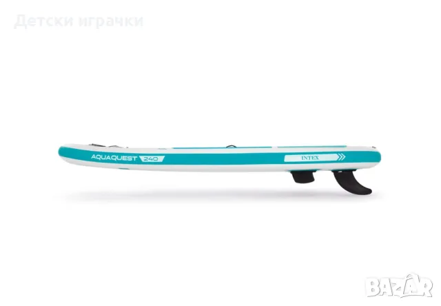 Надуваем Падълборд Youth SUP борд с гребло INTEX Aqua Quest 240, 244 х 76 х 13 см, снимка 6 - Водни спортове - 49981866