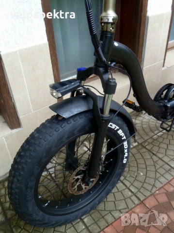 Електрически ФАТ  Е-Байк - сгъваем "пони" !  50 км.ч. !, снимка 3 - Велосипеди - 54282760