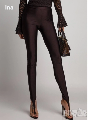 Кафяв ликра модерен клин, снимка 9 - Клинове - 52713735