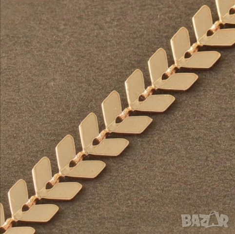 Нежна гривна от 9к попълнено злато 15 лв., снимка 3 - Гривни - 51784991