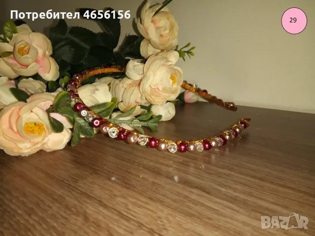 Диадеми с перли и кристали 4 €, снимка 8 - Аксесоари за коса - 56543736