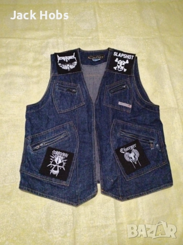 Рокерско елече , снимка 2 - Якета - 54097302