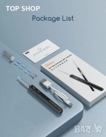 Отоскоп с камера Qimic  - смарт, снимка 9 - Маши за коса - 48540512