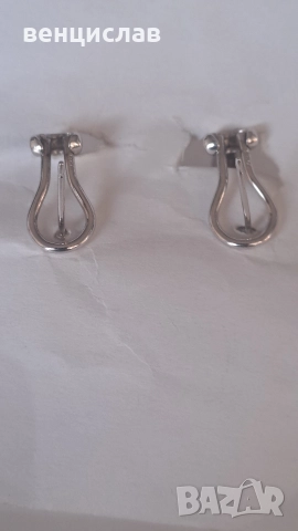 Сребърни обеци, снимка 3 - Колиета, медальони, синджири - 52810038