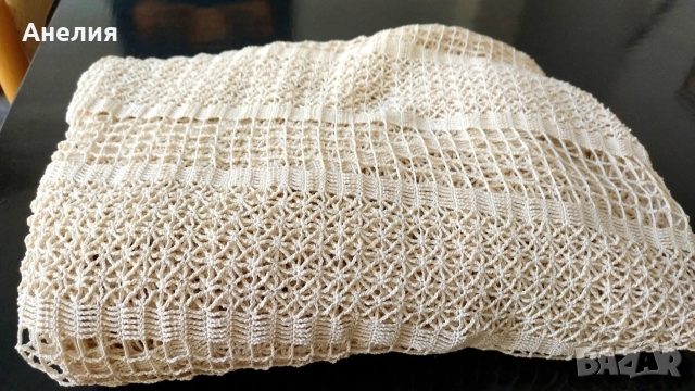 Покривка много голяма ръчно оплетена , снимка 2 - Декорация за дома - 52942770