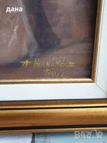 Уникална маслена картина, снимка 2 - Картини - 30015336