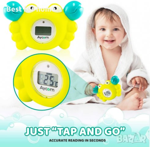 Термометър Aycorn Digital Baby Bath Thermometer, снимка 6 - Други - 38448673