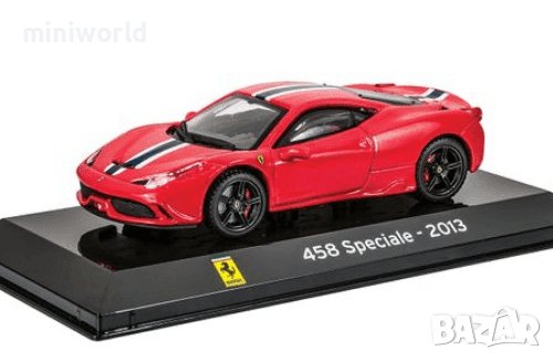 FERRARI 458 Speciale 2013 - мащаб 1:43 на IXO/Altaya моделът е нов в PVC дисплей-кейс