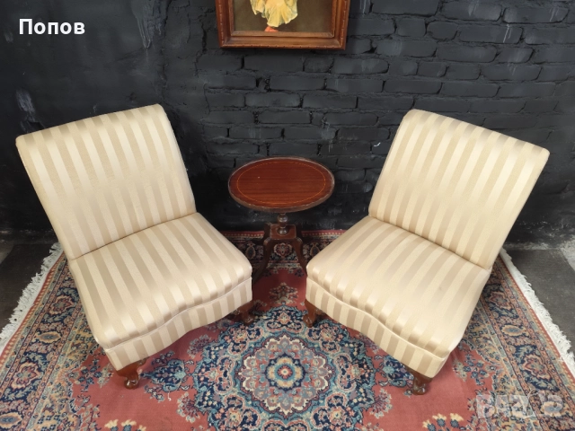 Чифт италиански кресла, снимка 9 - Дивани и мека мебел - 52355121