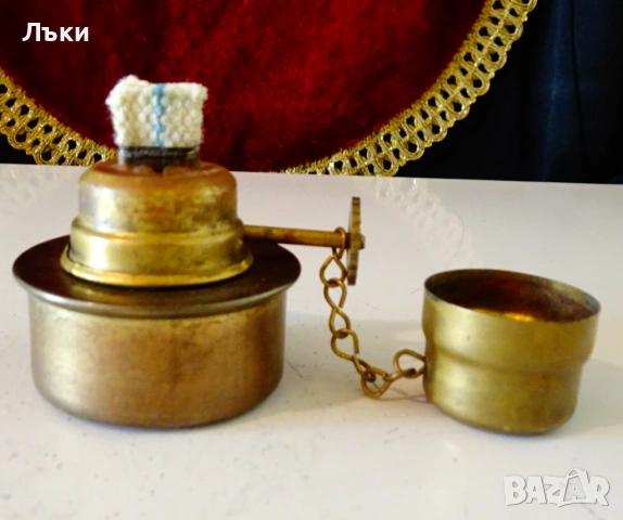 Немски спиртник с фитил,капаче. 