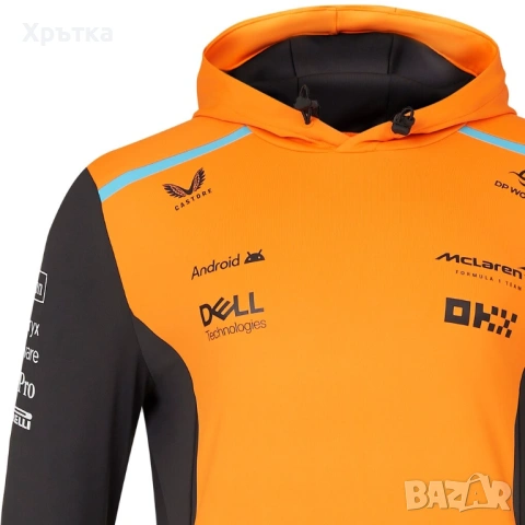 McLaren F1 Team Hooded Sweat - Оригинален мъжки суитшърт р-р L, снимка 4 - Суичъри - 53275398