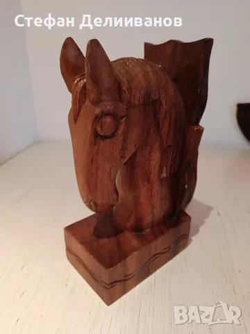 дървена фигура конче , снимка 4 - Статуетки - 56271022