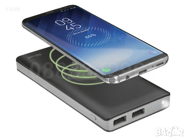 НОВИ! Външна батерия 8000mAh с фунцкия за безжично зареждане на телефон, снимка 7 - Външни батерии - 54220523