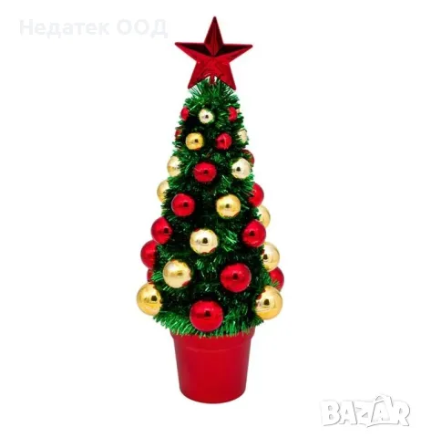 Коледна, Декоративна, Елха, Зелен, 31см