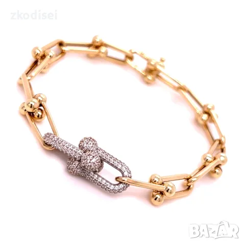 Златна дамска гривна Tiffany & Co. 11,32гр. 19,5см. 14кр. проба:585 модел:43480-5