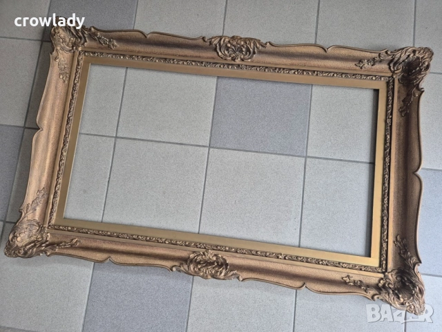 Барокова златна дървена рамка за гоблен картина огледало 10, снимка 2 - Картини - 52983086