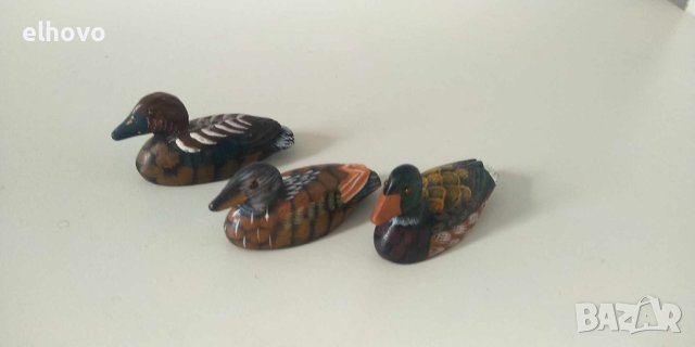 Дървени фигурки патета, снимка 3 - Антикварни и старинни предмети - 42805050