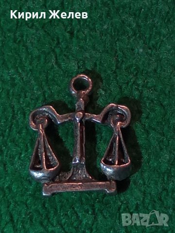 СТАРА СРЕБЪРНА ФИГУРАЛНА ЗОДИАКАЛНА ВИСУЛКА ЗОДИЯ ВЕЗНИ СРЕБРО РЪЧНА ИЗРАБОТКА МЕДАЛЬОН 25791, снимка 10 - Антикварни и старинни предмети - 39318619