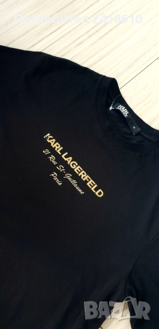 Karl Lagerfeld Stretch Cotton Mens Size L / XL  ОРИГИНАЛ! Мъжка Тениска!