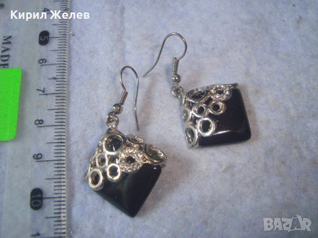 КРАСИВИ ПОСРЕБРЕНИ ВИНТИДЖ ОБЕЦИ 29420, снимка 4 - Обеци - 37745143