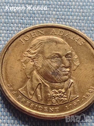 Монета 1 долар САЩ Джон Адамс вторият президент на САЩ 29607, снимка 5 - Нумизматика и бонистика - 42819414