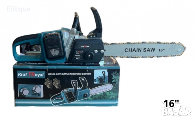 Акумулаторна резачка за дърва с маслен филтър,2х36V 10Ah,с акумулаторен верижен трион с двойна батер, снимка 6 - Друга електроника - 52862432