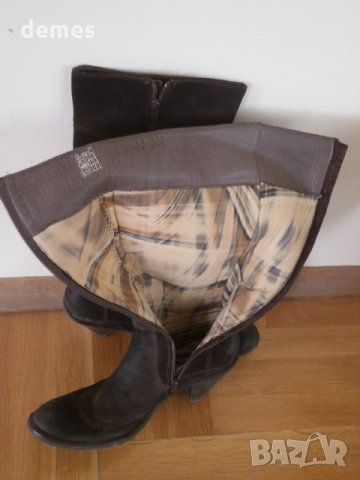  Дамски ботуши от естествен велур GiAnni, номер 39, снимка 5 - Дамски ботуши - 31238132