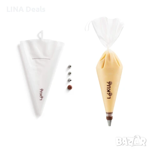 🎂 Комплект пош с 3 приставки Lekue , снимка 1