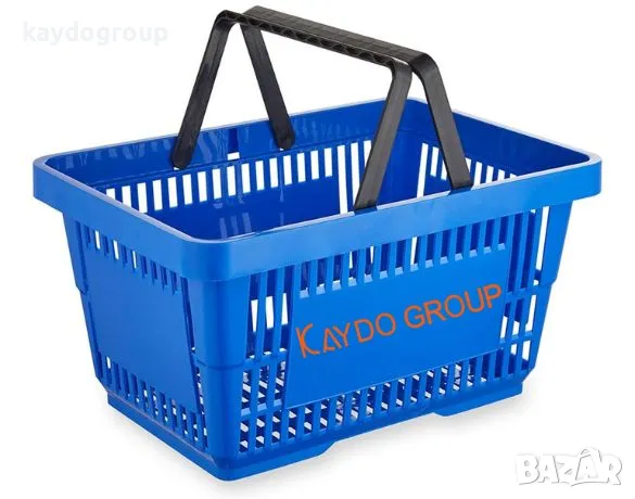 Нови! Налични! Пластмасова кошница за пазаруване - тъмно сива 22л, търговско оборудване!, снимка 16 - Друго търговско оборудване - 50296012