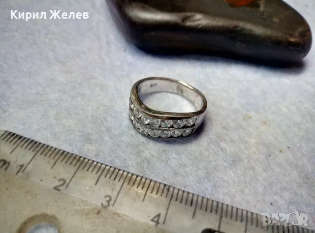 СТИЛЕН СКЪПОЦЕНЕН СРЕБЪРЕН ПРЪСТЕН СРЕБРО 925 с РАЗКОШНИ ЮВЕЛИРНО ФАСЕТИРАНИ БЛЕСТЯЩИ ЦИРКОНИ 47584, снимка 2 - Пръстени - 49981844