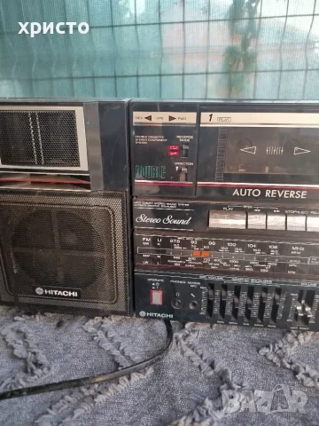 HITACHI TRK-W550E, снимка 2 - Радиокасетофони, транзистори - 55878504