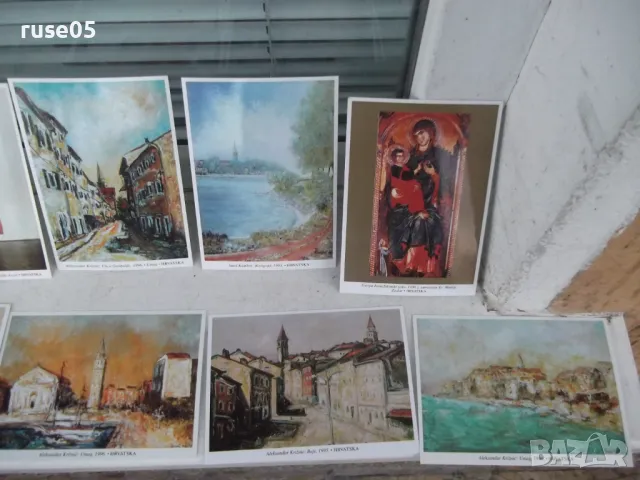 Комплект от 10 бр. хърватски пощенски картички, снимка 4 - Филателия - 48501435
