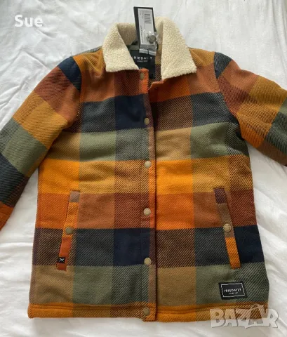 Iriedaily Ново дамско карирано палто XS - S, снимка 3 - Якета - 49790087