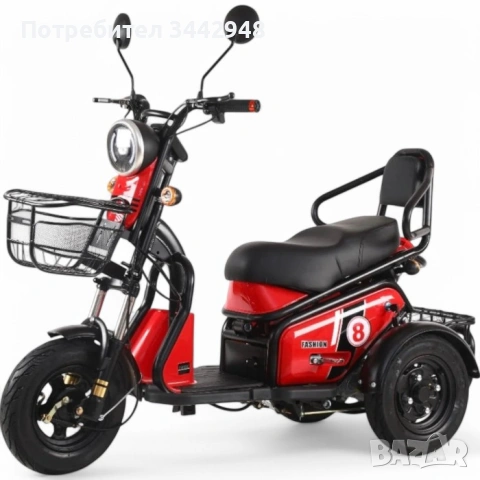 Двуместна електрическа триколка PUDDING PRO, снимка 6 - Инвалидни скутери - 53167006