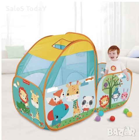 Детски кът, палатка с басейн с топки, Fisher Price, снимка 2 - Играчки за стая - 42921498
