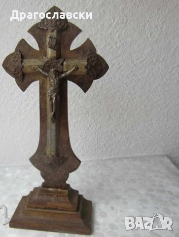 27 см дървен иконостас Богородица дърворезба пано религия фигура икона дърворезба, стар кръст антика, снимка 13 - Статуетки - 28965021