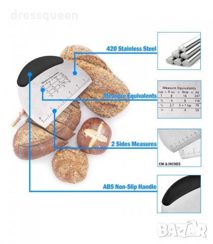 2998 Метална шпатула за тесто с мерни единици, снимка 8 - Прибори за хранене, готвене и сервиране - 34257797