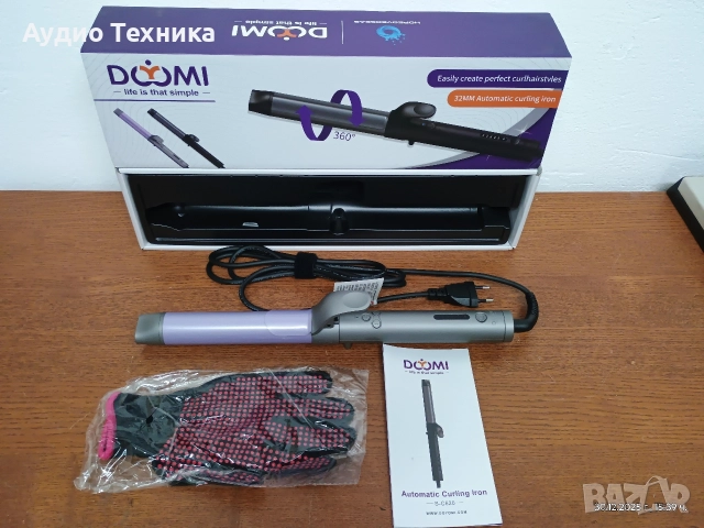 Автоматична маша за къдрене, въртяща се на 360° за създаване на перфектни къдрици! Изпращам видео., снимка 2 - Маши за коса - 52940002