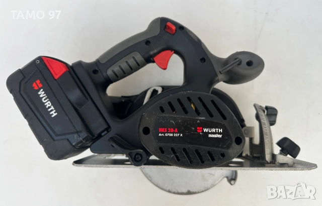 Wurth HKS 28-A - Мощен акумулаторен ръчен циркуляр 28V, снимка 5 - Триони и циркуляри - 52777566
