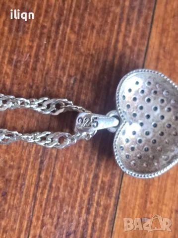 Сребърен синджир с висулка. 925 Проба. 4,42 Грама. 40см. Цена 26,99лв. За Севлиево безплатна, снимка 5 - Колиета, медальони, синджири - 51182684
