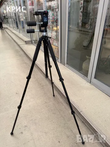 Tripod Manfrotto 190B/JI17+Глава 029, снимка 8 - Чанти, стативи, аксесоари - 49143871