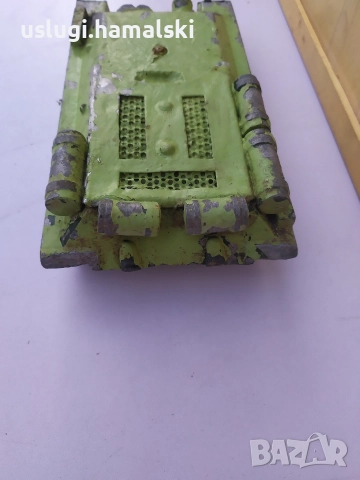 Стар метален макет на танк, снимка 5 - Антикварни и старинни предмети - 52964051