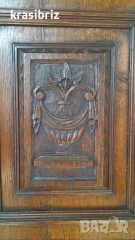 Ловен Шкаф с Дърворезба внос от Германия , снимка 13 - Скринове - 37172093