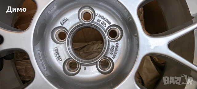 BBS RC324 7.5x17" ET35 5x100 VW Golf Mk4 Audi A3 Seat Ibiza, снимка 9 - Гуми и джанти - 54205683