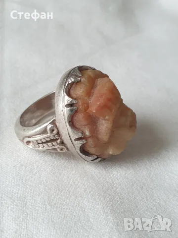 Сребърен пръстен, снимка 3 - Пръстени - 50286696