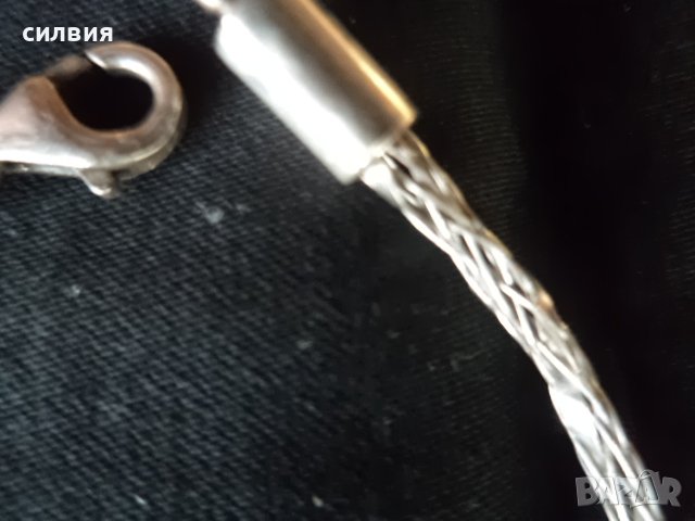 дамска сребърна гривна, снимка 4 - Гривни - 38466523