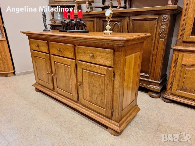 Луксозен комод, скрин, бюфет, шкаф дъб масив , снимка 4 - Шкафове - 52711841