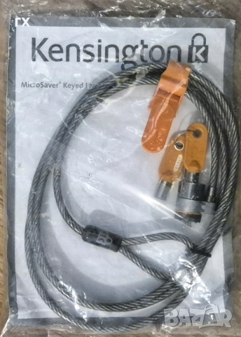 заключващ кабел Kensington MicroSaver + 2 ключа, снимка 2 - Лаптоп аксесоари - 54261077
